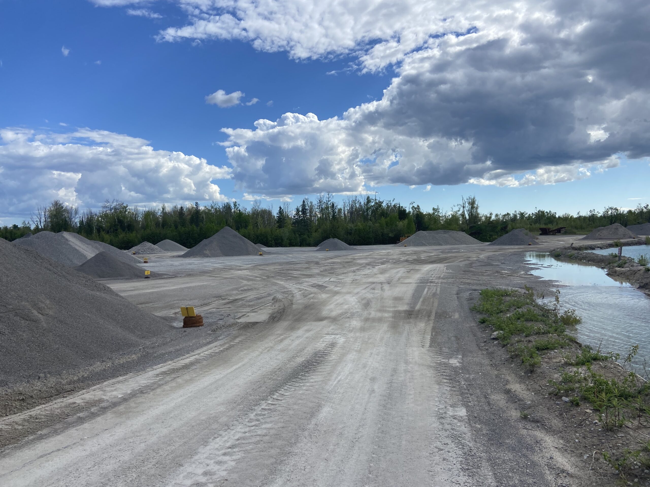 Gravel pit Fenelon Falls. A division of WG Jackett & Sons Construction. Formerly Ormell Sand and Gravel ltd.